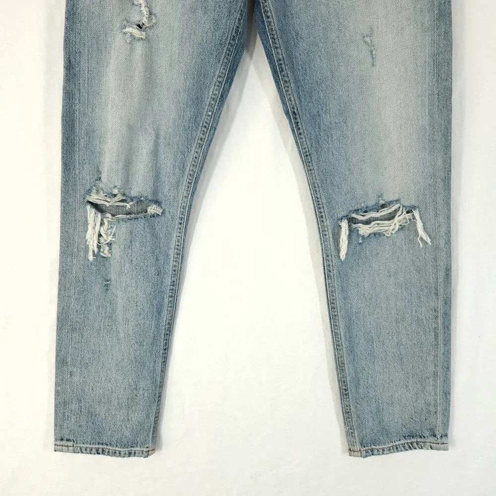 AGOLDE 90's Loose Fit Jeans Womens 25 Distressed High Rise Button Fly - Picture 11 of 13